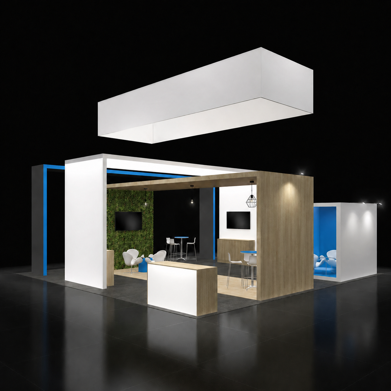 30x30 or larger custom trade show booth design