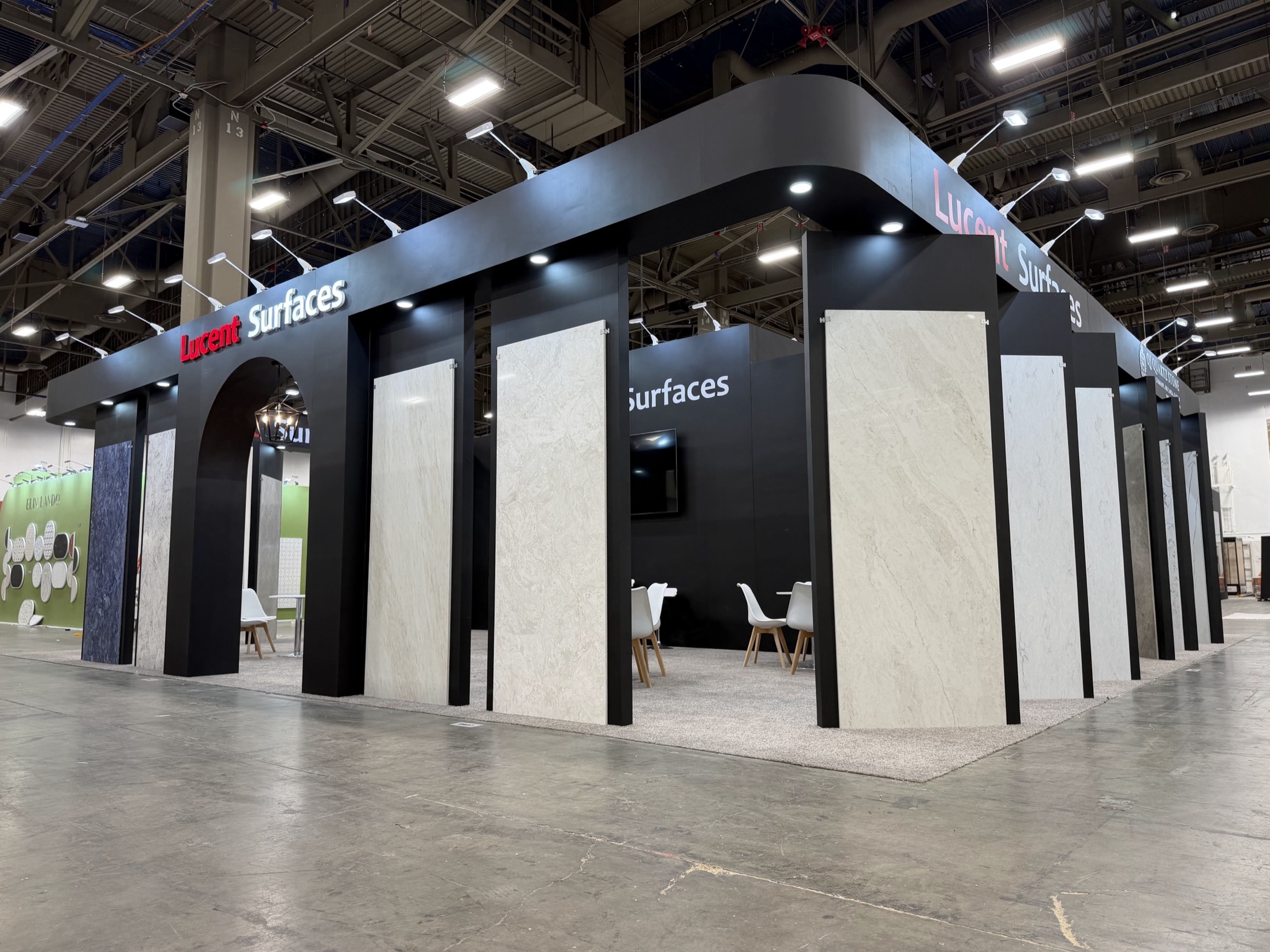 Innovexhibit Coverings exhibit work for Lucent Surfaces in Orlando
