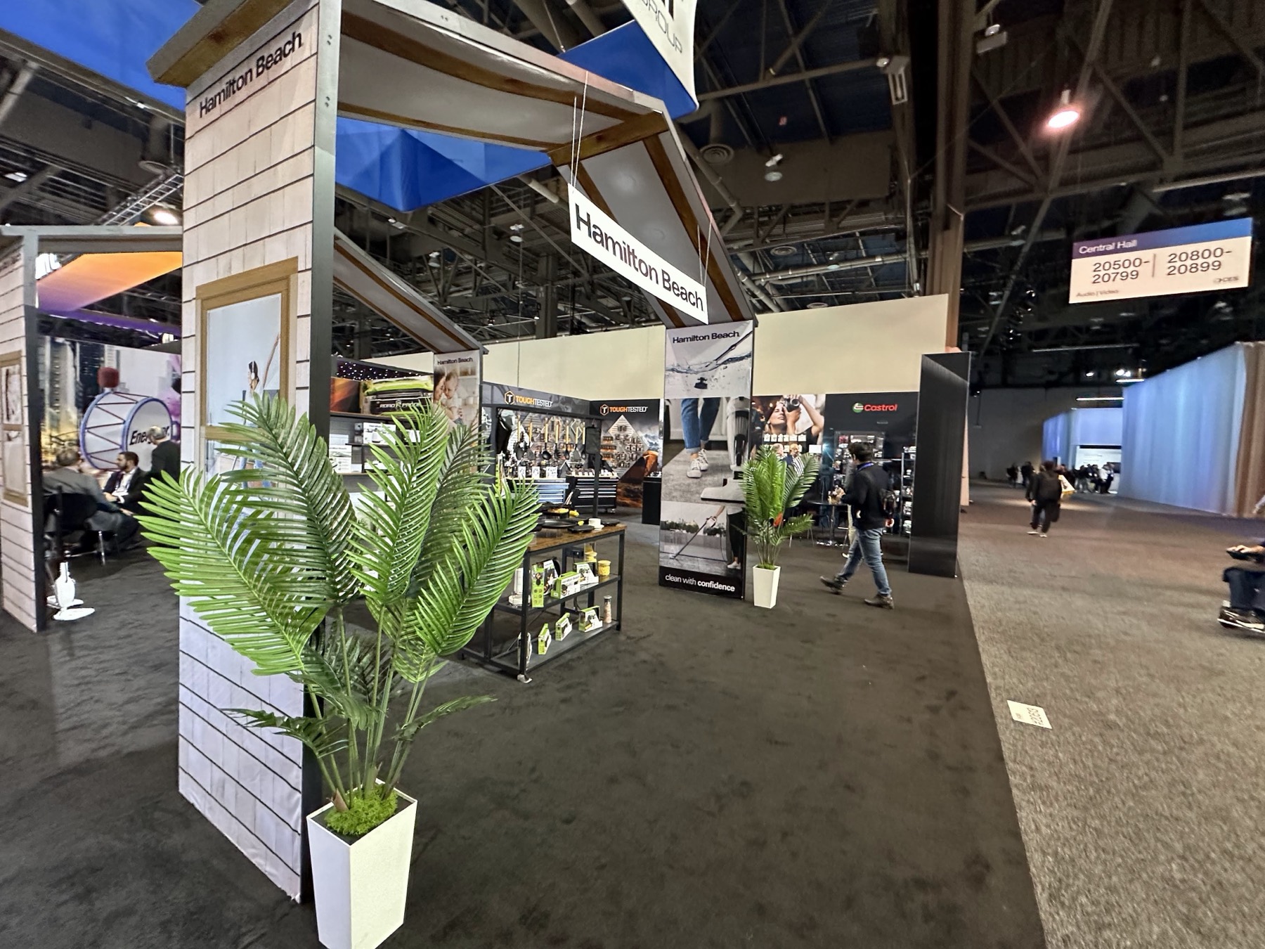 Hamilton Beach product zone inside the Premier CES 2025 exhibit