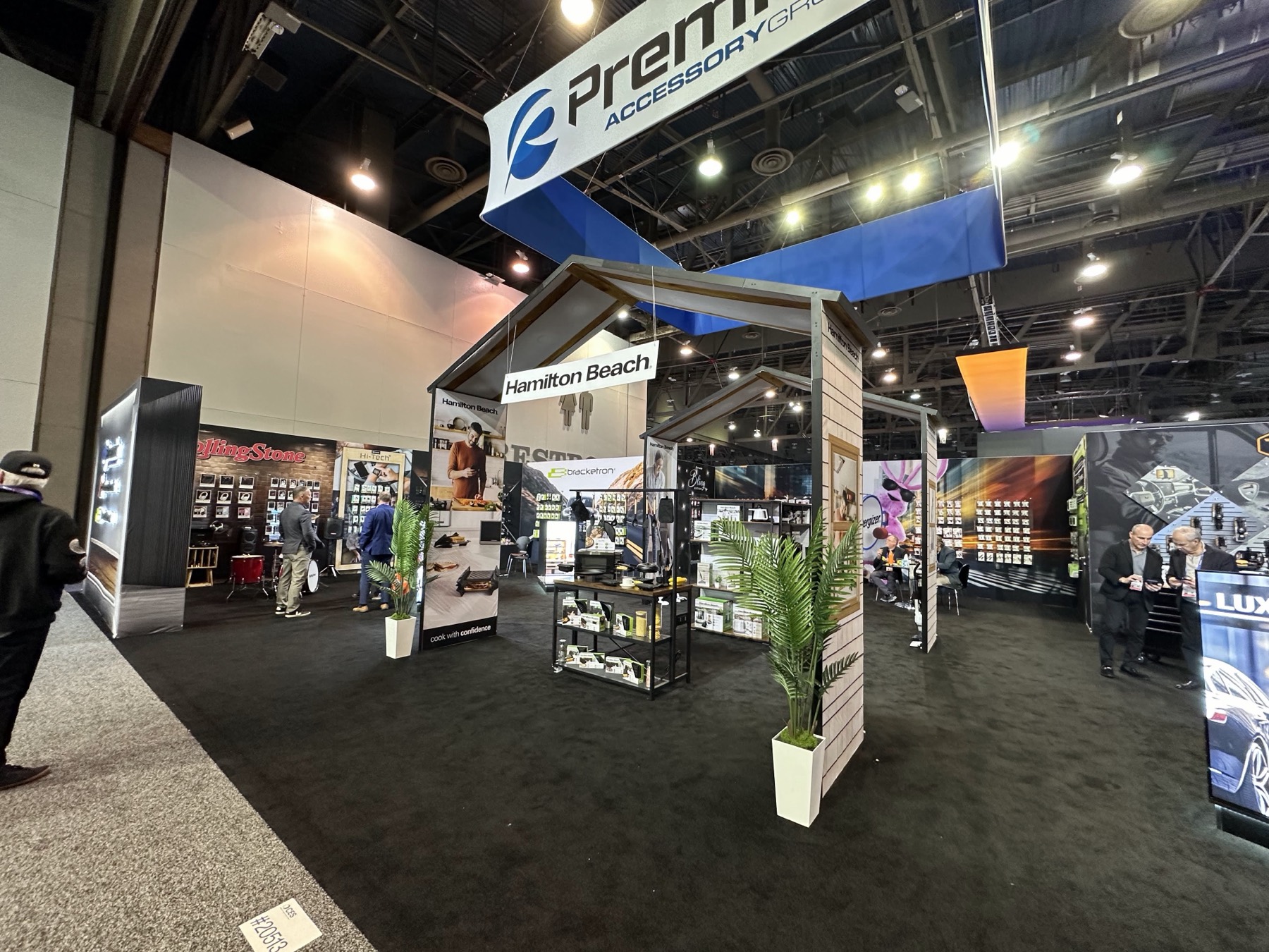 Open multi-brand Premier Accessory Group exhibit floor at CES 2025