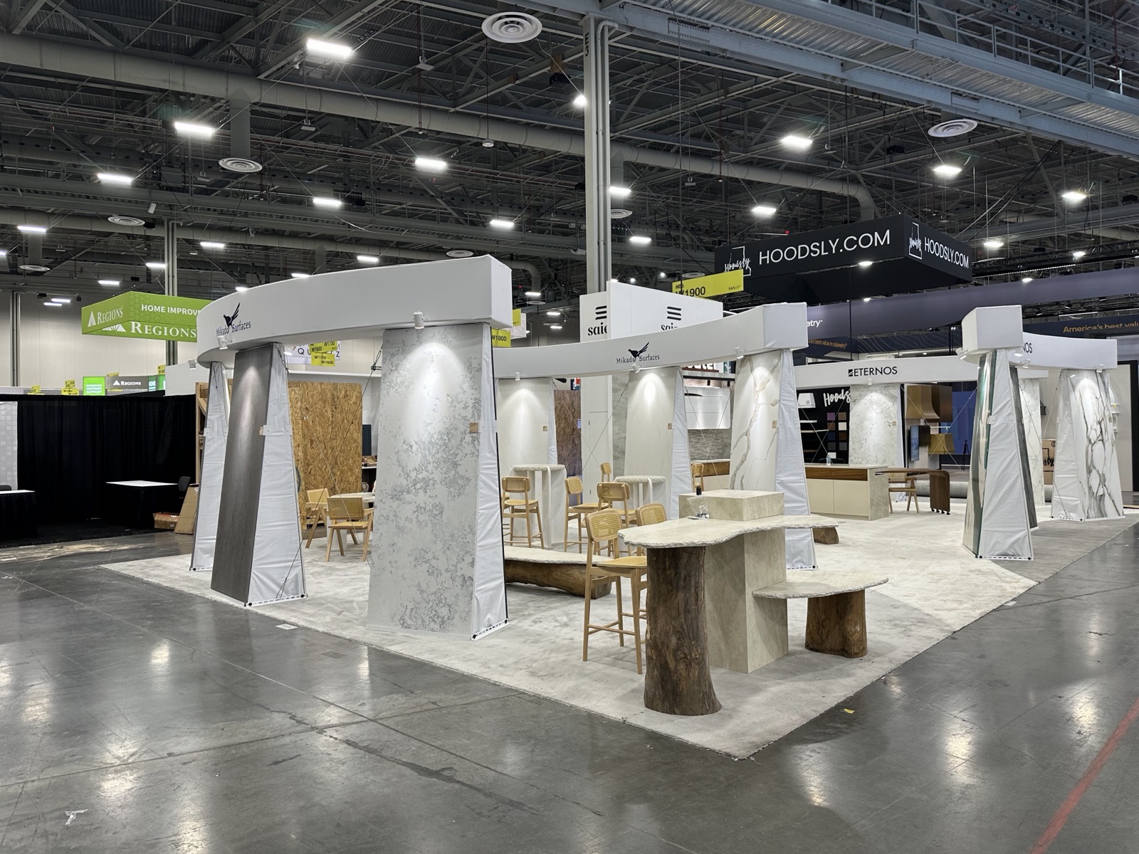 Custom architectural surfaces exhibit designed for KBIS in Las Vegas