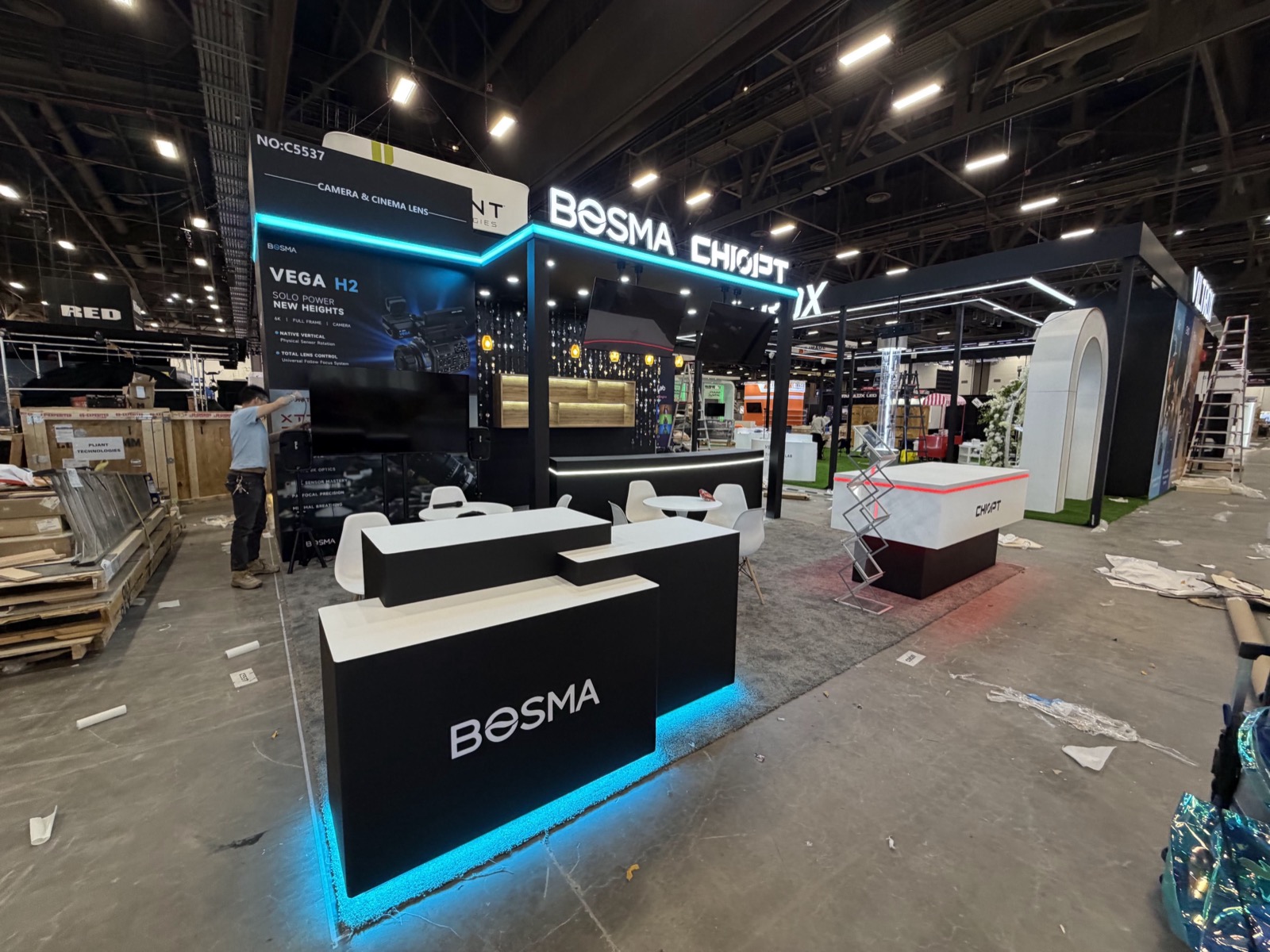 Immersive custom technology exhibit at NAB Show in Las Vegas