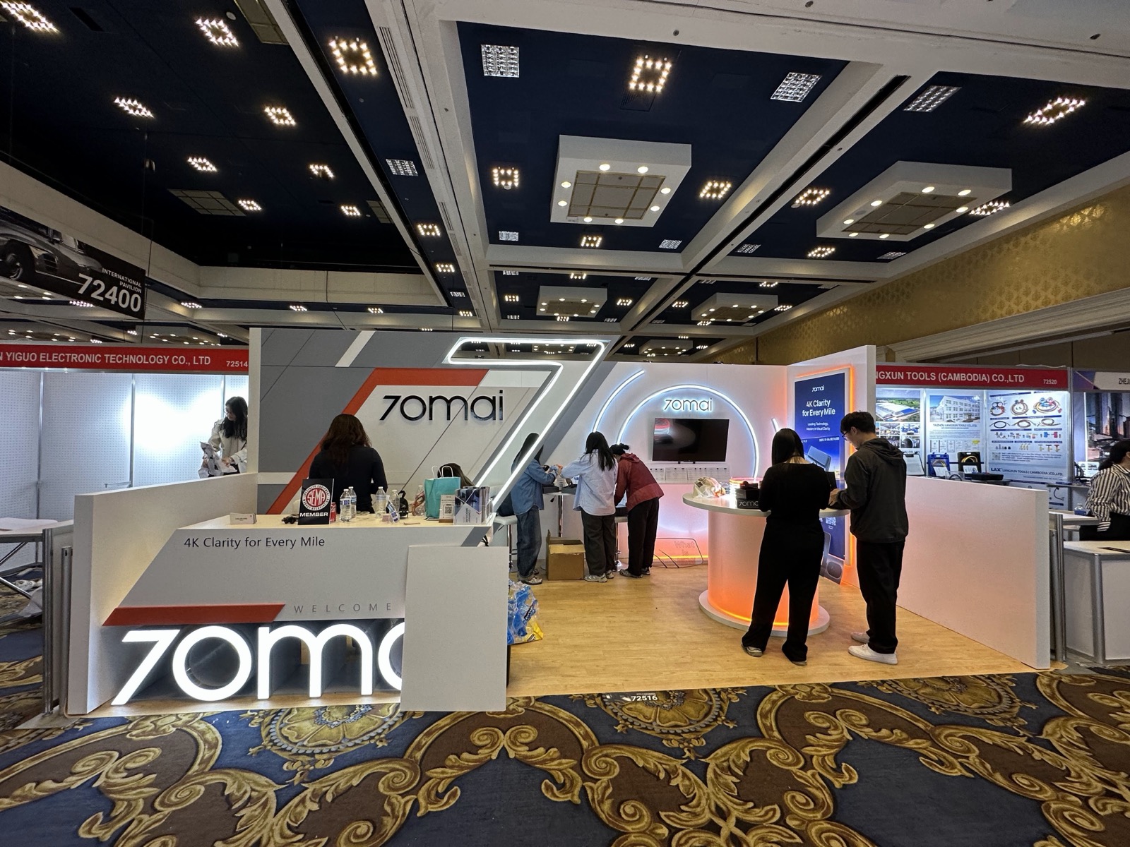 Custom automotive display built for SEMA Show in Las Vegas