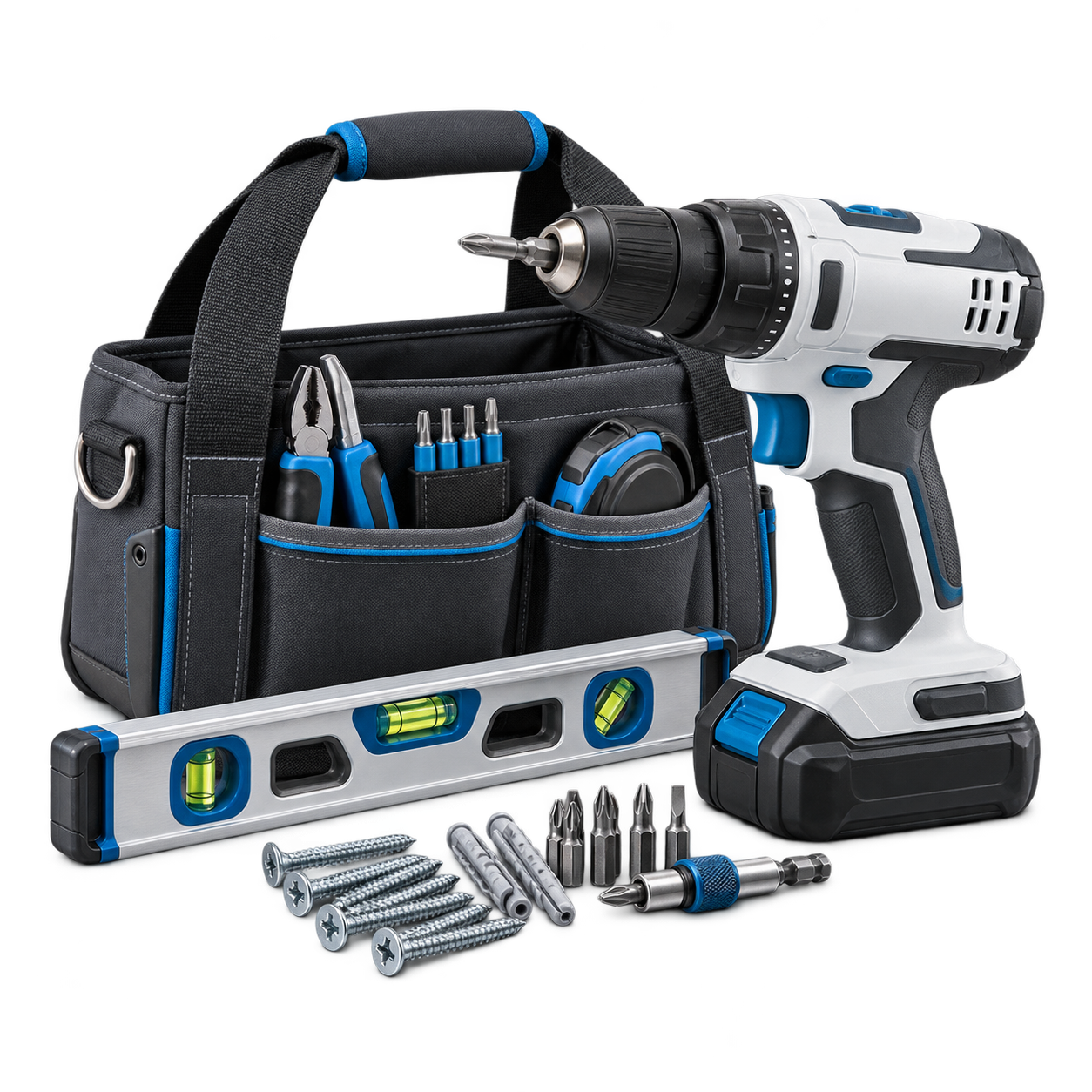 Installation capability illustration: drill and assembly tools